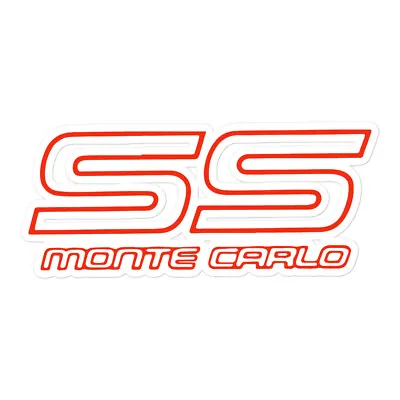 Chevy Monte Carlo SS Emblem Bubble-free Sticker • $13.19