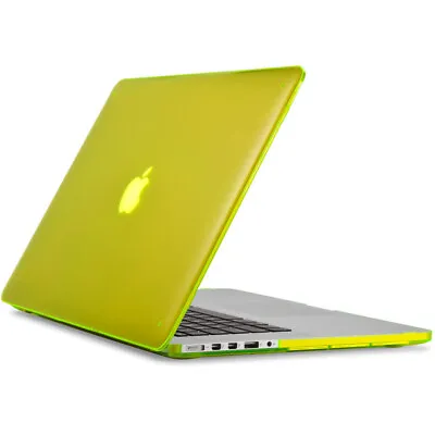 MacBook Pro 13 Hardshell Hard Shell Case Cover Transparent Clear Protect YELLOW • $9.99