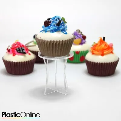 £7.80 • Buy Cupcake Stand 1 Tier Square Clear Acrylic Perspex Tower Weddings Party Display