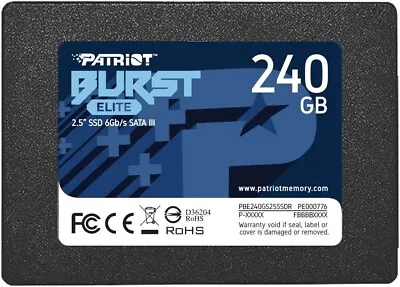 £26.32 • Buy Patriot Burst Elite 2.5  240GB SATA III Solid State Drive