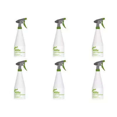 6x Hills 1L Garden Trigger Sprayer For Indoor Plants & Household Cleaning 100723 • $37.98