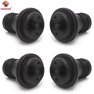 4Pcs Vacuum Pump Vacu Vin Wine Bottle Saver Seals Plugs Extra Silicone Stoppers • £3.95