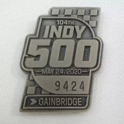 2020 Indianapolis 500 104TH Running #9424 Silver Pit Badge Winner Takuma Sato • $149.99