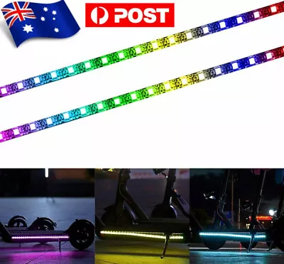 2X Night Cycling Colorful LED Strips Lights For Xiaomi M365/Pro/Ninebot Scooter • $19.98