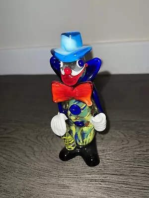 Vintage Gorgeous Murano Glass Clown Figure Colourful Bright • £19.95