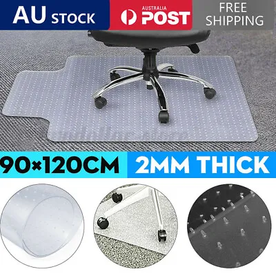 $25.69 • Buy Chair Mat Carpet Floor Protectors PVC Home Office Room Computer Work Mats 120x90