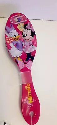 GIRL'S Pink  DISNEY MINNIE MOUSE HAIR BRUSH  7  OVAL PADDLE STYLE  NEW Daisy • $7.99