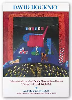 Metropolitan Opera's  Parade  By David Hockney Pop Art Print • $69.95