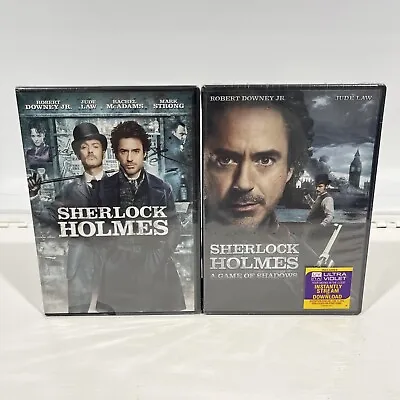 Sherlock Holmes + A Game Of Shadows DVD | Brand New Sealed 🍀Buy 2 Get 1 Free🍀 • $5.97