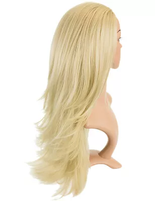 Koko Half-Head 3/4 Wig Reversible 2 Ways Straight 26″ Flicky 28″ Long Angelina • $26.95