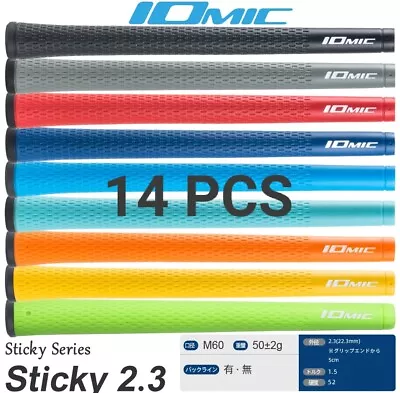 14Pcs Golf Grips Universal Rubber Iomic Sticky 2.3 Anti-Slip 10 Colors Club Grip • $49.98