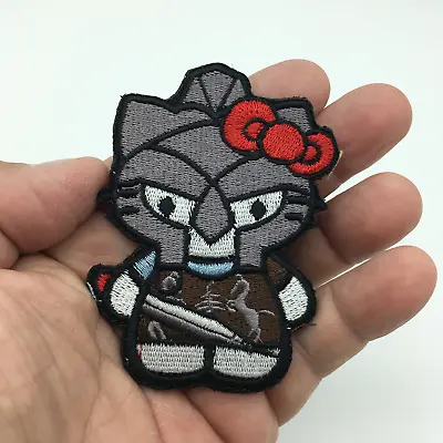 Hello Gladiator Kitty Mash Up Embroidered Hook And Loop Morale Patch FREE USA SH • $9.99