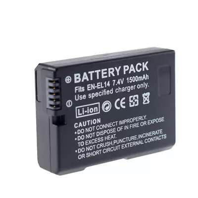 New EN-EL14 14a Battery For Nikon D3100 D3200 D3300 D5100 D5200 D5300 • $10.22