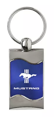 Ford Mustang TriBar Logo Key Ring (Blue) • $15.95