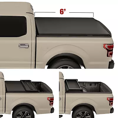 Soft Tri-Fold Tonneau Cover Truck Bed For 93-04 Ford Ranger Flareside/Splash 6FT • $179.99