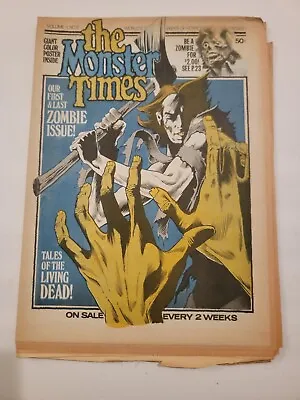 The Monster Times Magazine Newspaper #6 April 1972 Horror Sci-Fi Fantasy Vintage • $19.99
