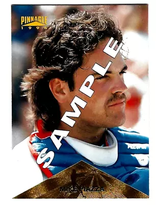 1996 Pinnacle MIKE PIAZZA Promo Sample Card 4 Los Angeles Dodgers HOF • $0.06
