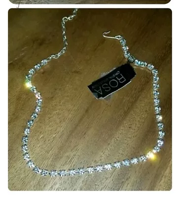 $12.99 • Buy Rosa Crystal Collection Collection Rhinestones Choker Necklace From Nordstroms 