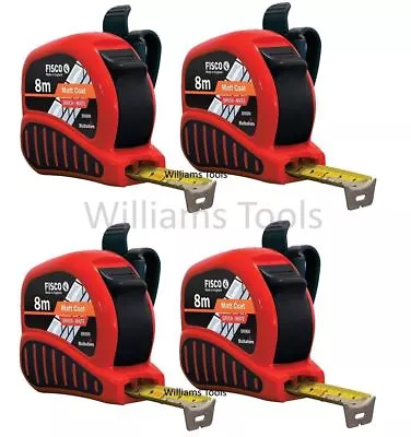 £79.90 • Buy 4 X Fisco BrickMate Tape Measure 8m Brick Block Courses 25mm Blade Metric Build