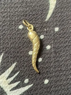 9ct Yellow Gold Horn Of Plenty  Pendant Charm • £125