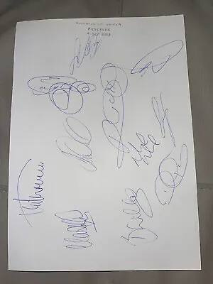 Multi Signed Reserve Sheet 2003 Autograph Manchester United Man Utd V Leeds • £13.99