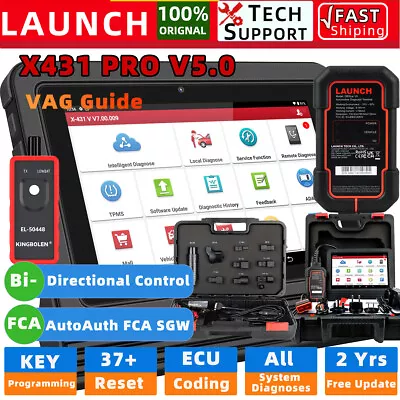 LAUNCH X431 V PRO V OBD2 Diagnostic Scanner Bidirectional Scan Tool Key Coding • £679