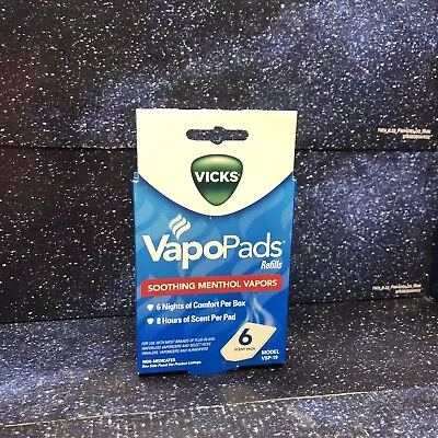 Vapopads Refills Vicks - Soothing Menthol Vapors - 6 Scent Pads • $11.88