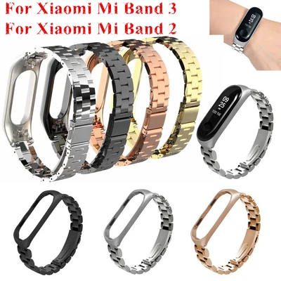 $20.54 • Buy For Xiaomi Mi Band 3 / Band 2 Stainless Steel Wrist Strap Metal Wristband Buckle