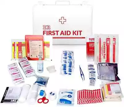 50 Person Ever Ready First Aid Class B ANSI Compliant First Aid Kit In Metal • $48.95