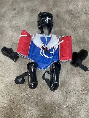 Macho Karate Taekwondo Sparring Gear Set Chest GuardGloves Boots Helmet PADS • $90