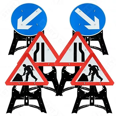 Road Works Sign Package | QuickFit EnduraSign Kit | Chapter 8 Compliant RA1 • £263.99