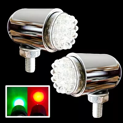 Red & Green LED Navigational Lights Marine Vessels Pontoon Watercraft Airboat • $19.99