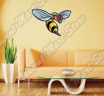 Bee Wasp Hornet Insect Cartoon Kids Wall Sticker Room Interior Decor 25  X22  • $19.99