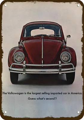 1965 VOLKSWAGEN BEETLE VW BUG Vintage-Look-Edge DECORATIVE REPLICA METAL SIGN • $24.99