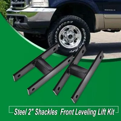 Fit For 99-04 F250 F350 Super Duty Excursion Steel 2  Lift Level Shackles Kit • $33.07