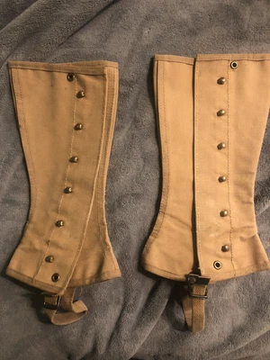 $40 • Buy WW2 WWII Original Navy USMC Marine Corps Leggings Gaiters Named