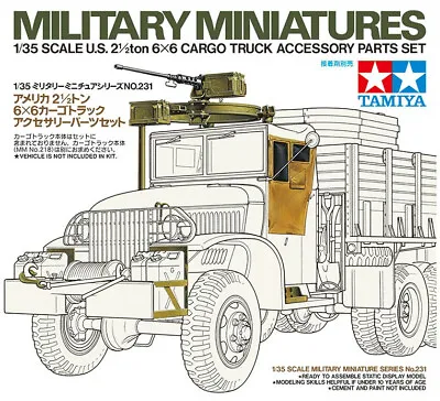 Tamiya 1/35 35231 WWII US 2.5 Ton 6x6 Cargo Truck Accessory Parts Set • $25.60