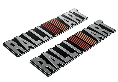 2 Pair Ralli Art Rear Emblem Badge Sport Logo Sticker For Lancer Evo Jdm • $16.95