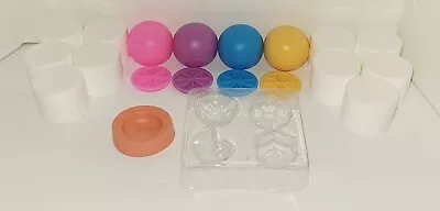 Empty Lip Balm Jars With Molds Lot Of 14 Jars With Lids • $9.99