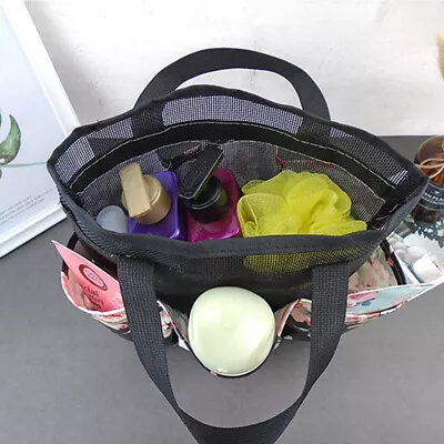 Packable Mesh Shower Bag Caddy Bathroom Carry Tote ToiletryBath Organizer Asga • $19.09