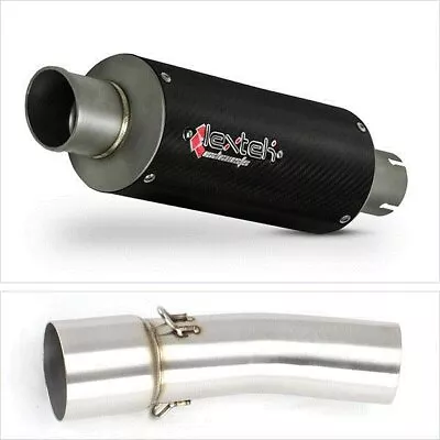 Lextek Stainless Steel Slip-on 240mm Exhaust For BMW F800 GS 08-19 GT 13-19 NEW • $181.77