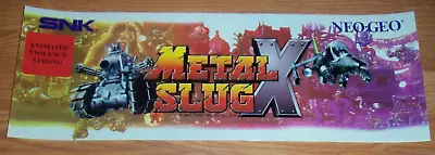 Vintage  METAL SLUG X  MARQUEE HEADER Original For NEO GEO Arcade Video Game SNK • $59.95