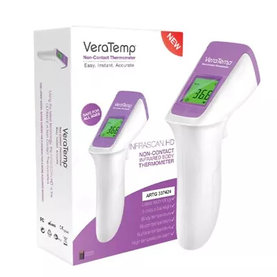 VeraTemp Infrascan HD Non-Contact Infrared Body Thermometer All Ages Baby Adult • $81.82