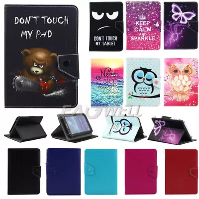 For 8 -8.5 Inch Tablet PC Pad Universal Printed Folding Folio Leather Case Cover • $12.99