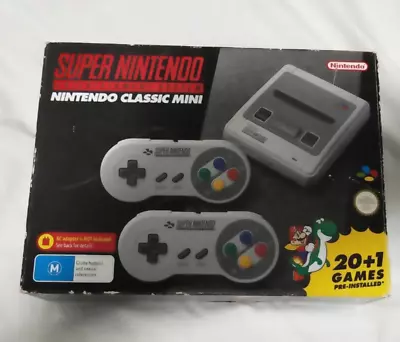 Nintendo Super Entertainment System Classic Mini Boxed VGC Free Postage • $154.95