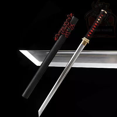 Wakizashi Japanese Samurai Katana Sword Ninja Full Tang T10 Steel Sharp • $118.88