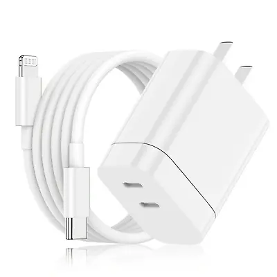 Fast Charger 24W PD USB C Wall Fast Charger  With  6FT Cale For Iphone 14pro/14 • $16.99