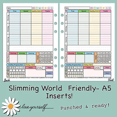 £5 • Buy A5 Food Diet Diary Slimming World Weight Loss Journal Page Planner Inserts Kiki
