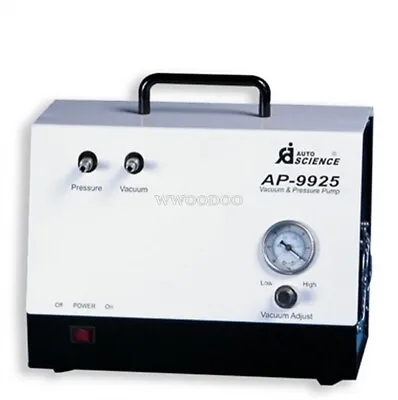 New Handheld Lab Oil Free Diaphragm Vacuum Pump AP-9925 25L/M Pressure Adjust Cw • £332.20