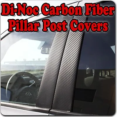 Di-Noc Carbon Fiber Pillar Posts For Mercedes E-Class (5dr Wagon) 96-02 W210 10p • $63.99